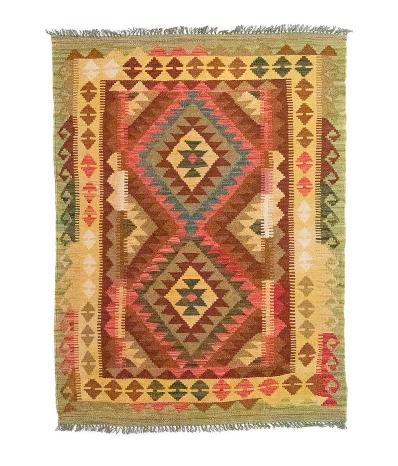 Tapis Kelim - Oriental - 156 x 105 cm - vert