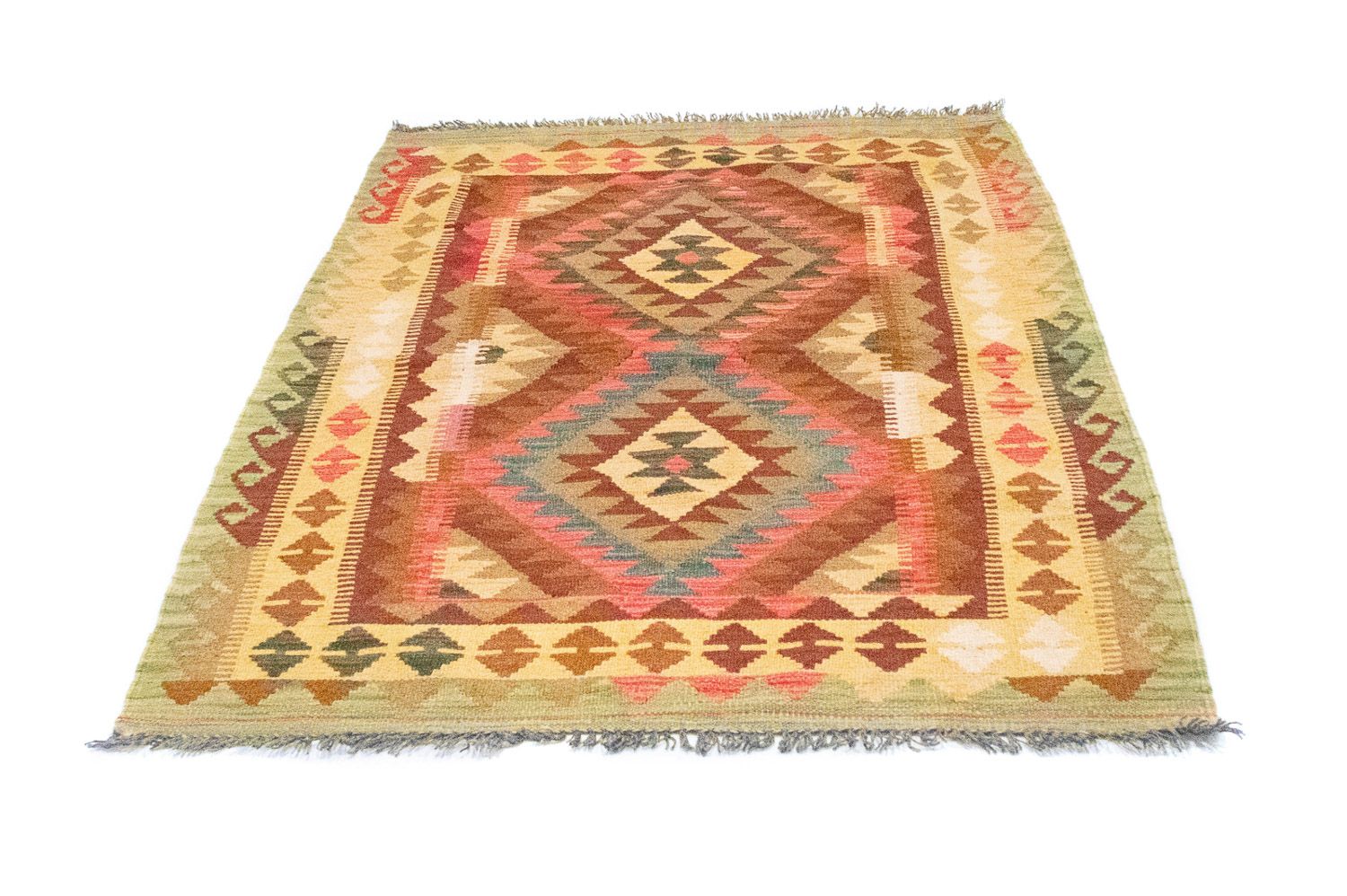 Tapis Kelim - Oriental - 156 x 105 cm - vert