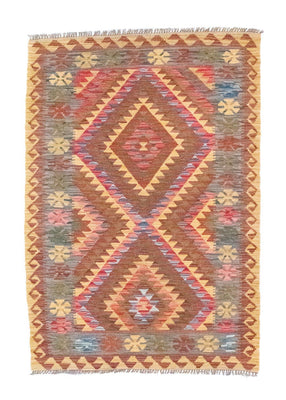 Tapis Kelim - Oriental - 152 x 106 cm - marron