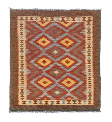 Tapis Kelim - Oriental - 161 x 107 cm - marron