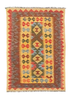 Tapis Kelim - Oriental - 149 x 98 cm - jaune