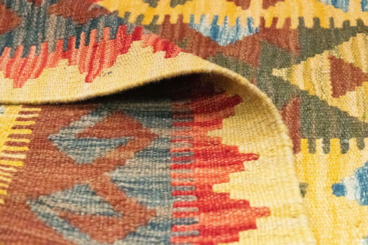 Tapis Kelim - Oriental - 149 x 98 cm - jaune