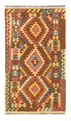 Tapis de couloir Tapis Kelim - Oriental - 192 x 104 cm - orange