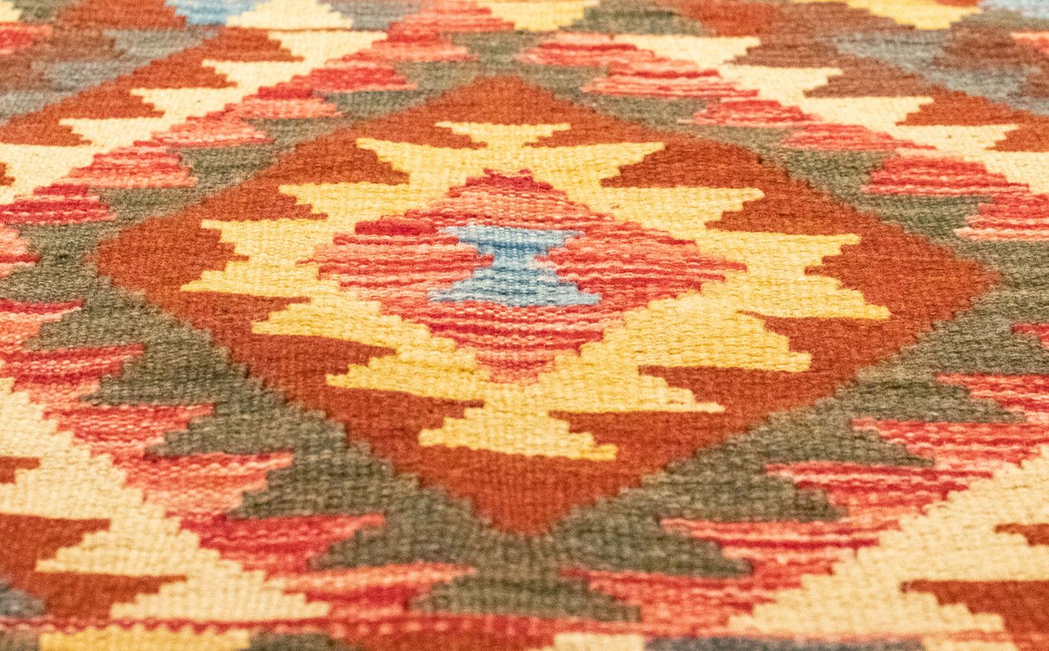 Tapis de couloir Tapis Kelim - Oriental - 192 x 104 cm - orange