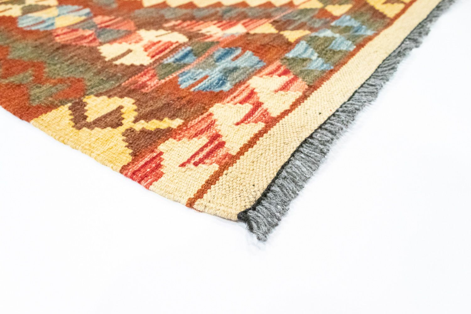 Tapis de couloir Tapis Kelim - Oriental - 192 x 104 cm - orange