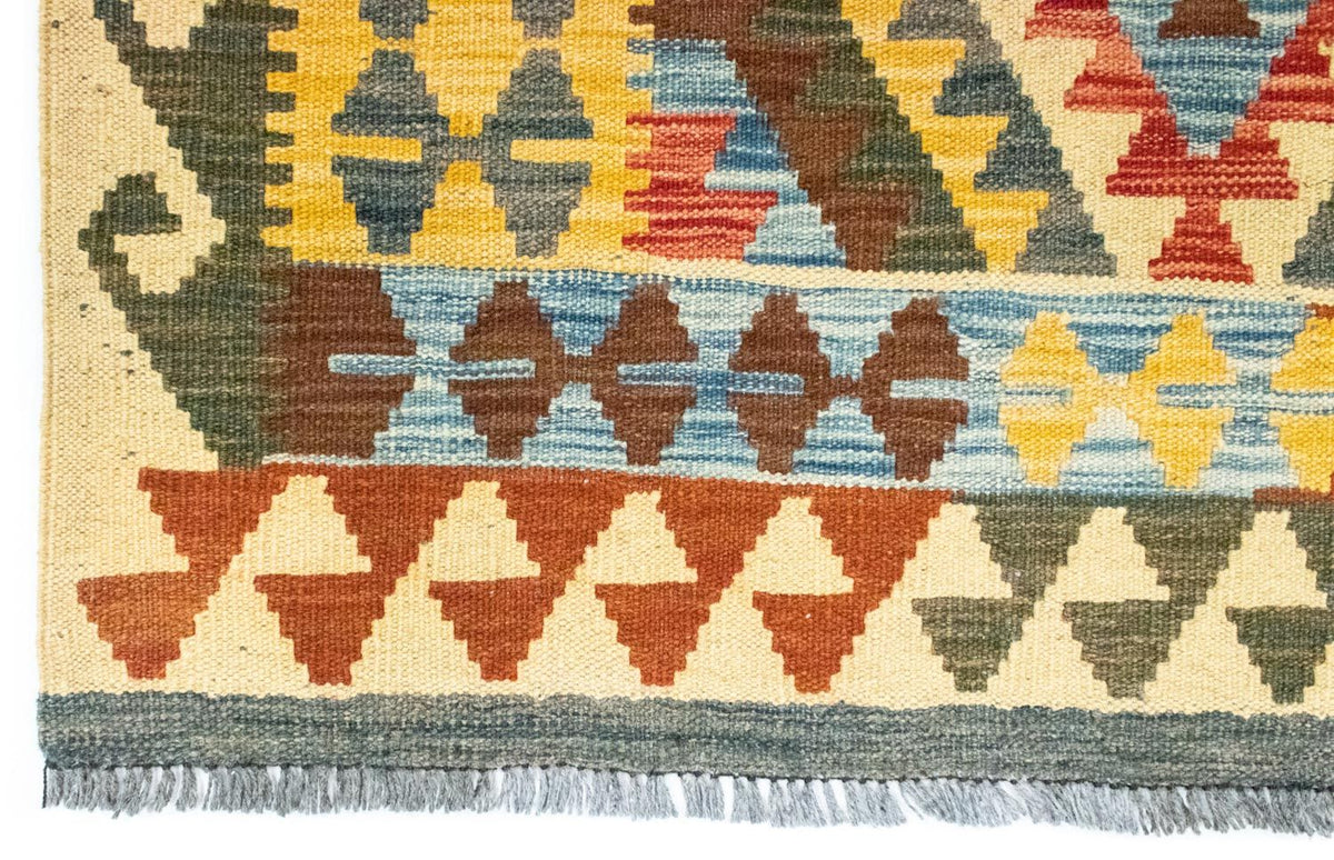 Tapis de couloir Tapis Kelim - Oriental - 204 x 103 cm - multicolore