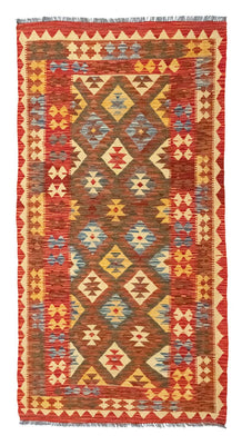 Tapis de couloir Tapis Kelim - Oriental - 190 x 99 cm - rouge
