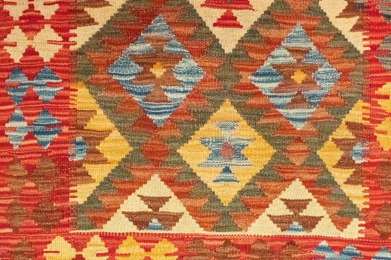 Tapis de couloir Tapis Kelim - Oriental - 190 x 99 cm - rouge