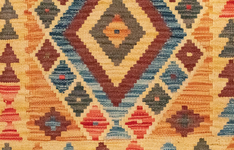 Tapis Kelim - Oriental - 127 x 86 cm - jaune