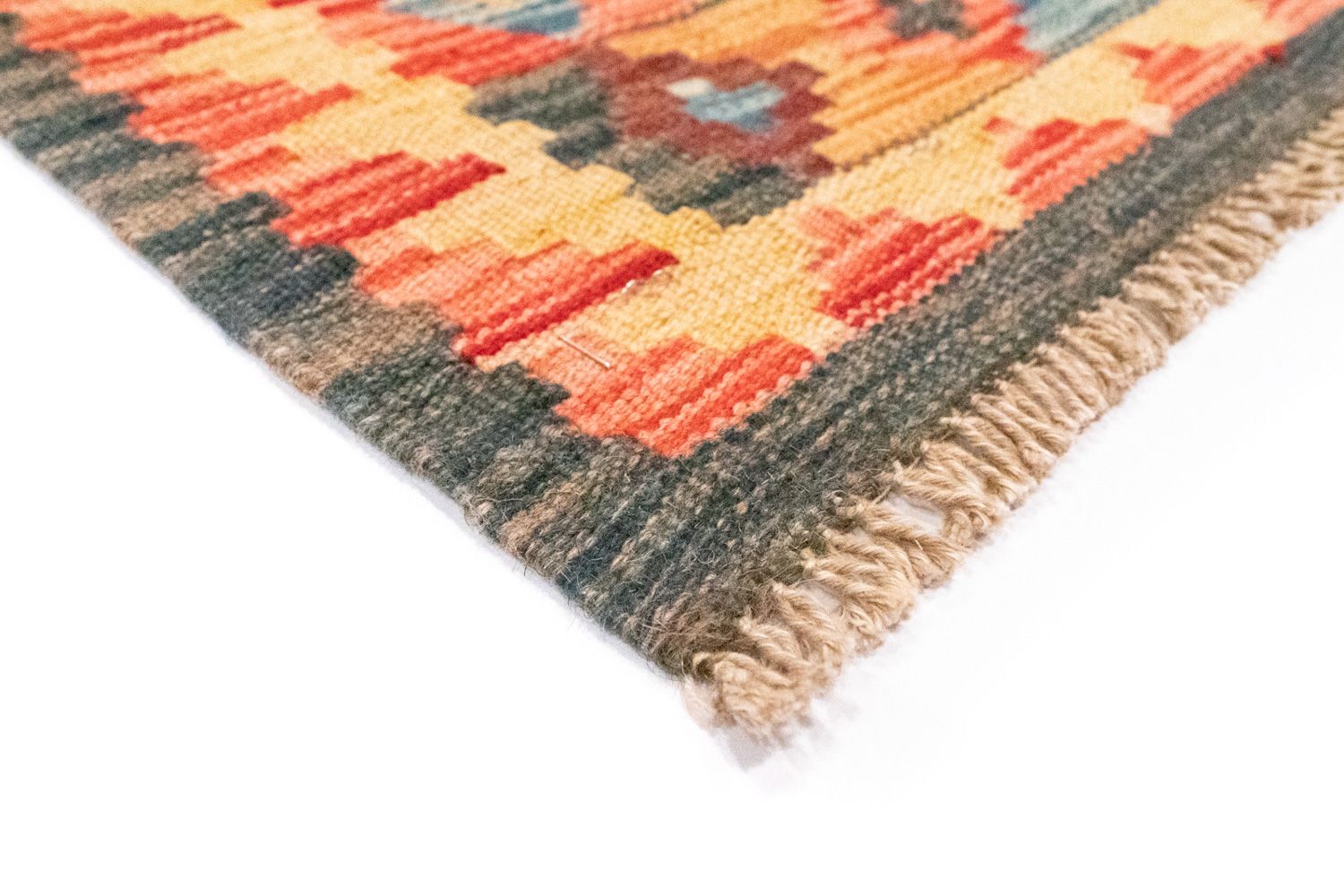 Tapis Kelim - Oriental - 127 x 86 cm - jaune