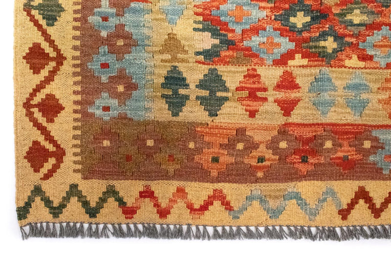 Tapis Kelim - Oriental carré  - 115 x 106 cm - multicolore