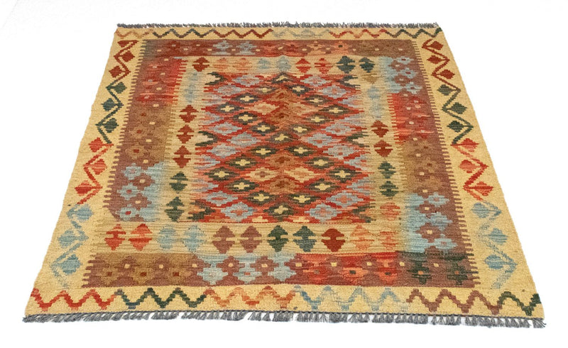 Tapis Kelim - Oriental carré  - 115 x 106 cm - multicolore