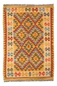 Tapis Kelim - Oriental - 126 x 80 cm - orange