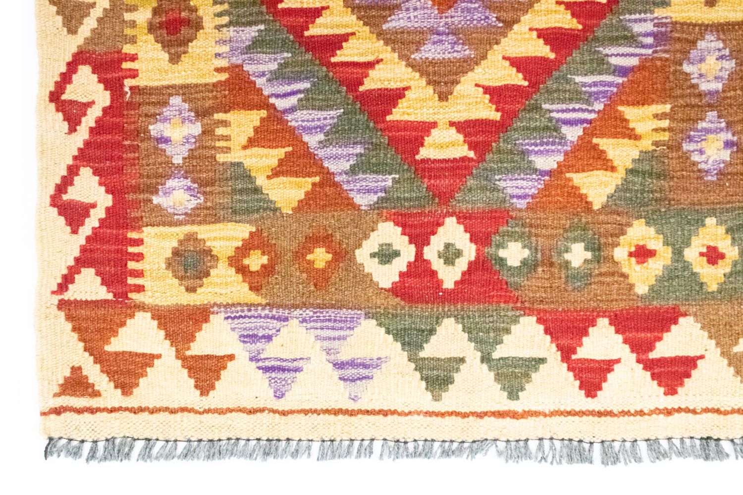Tapis Kelim - Oriental - 117 x 75 cm - rouge