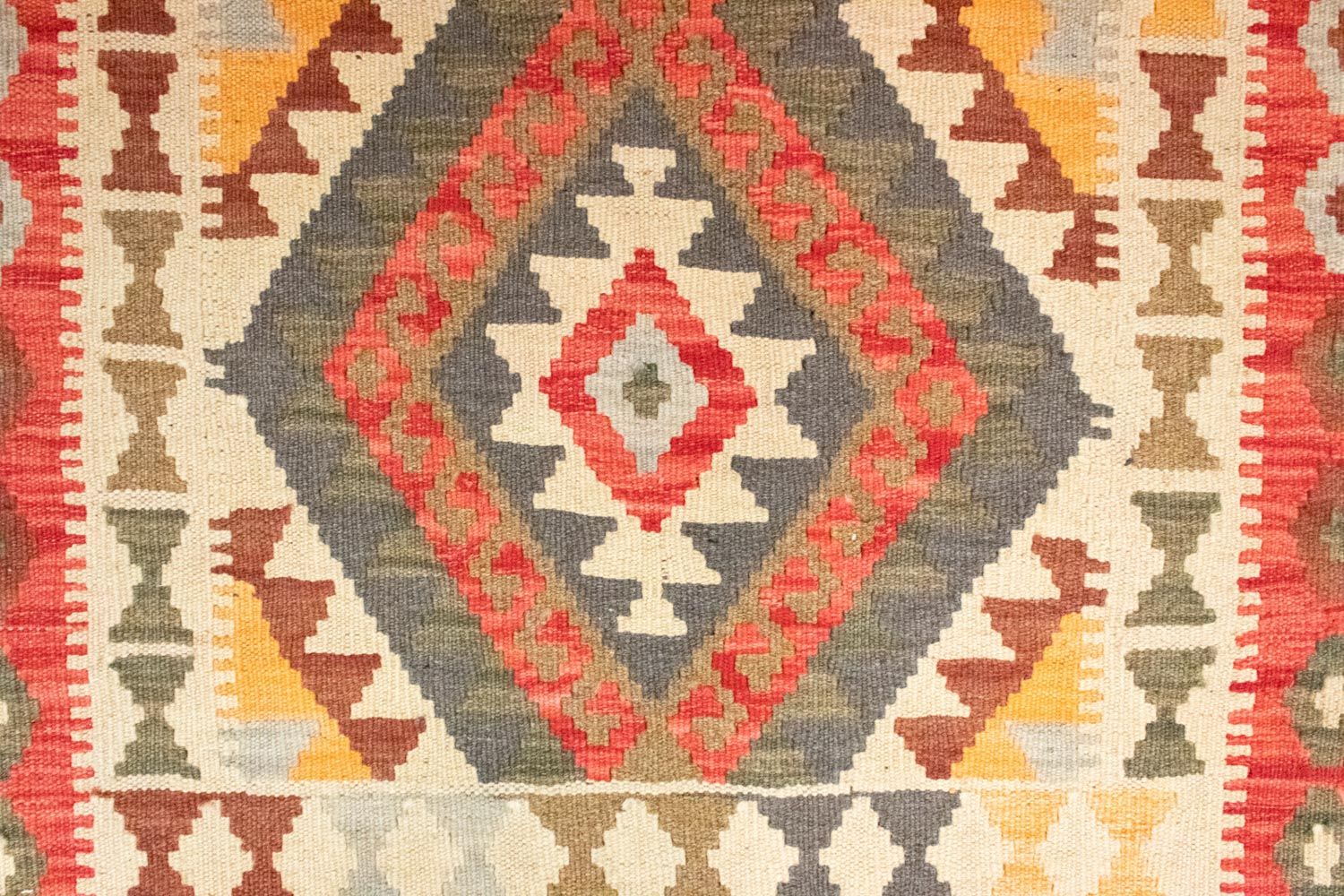 Tapis Kelim - Oriental - 120 x 77 cm - orange