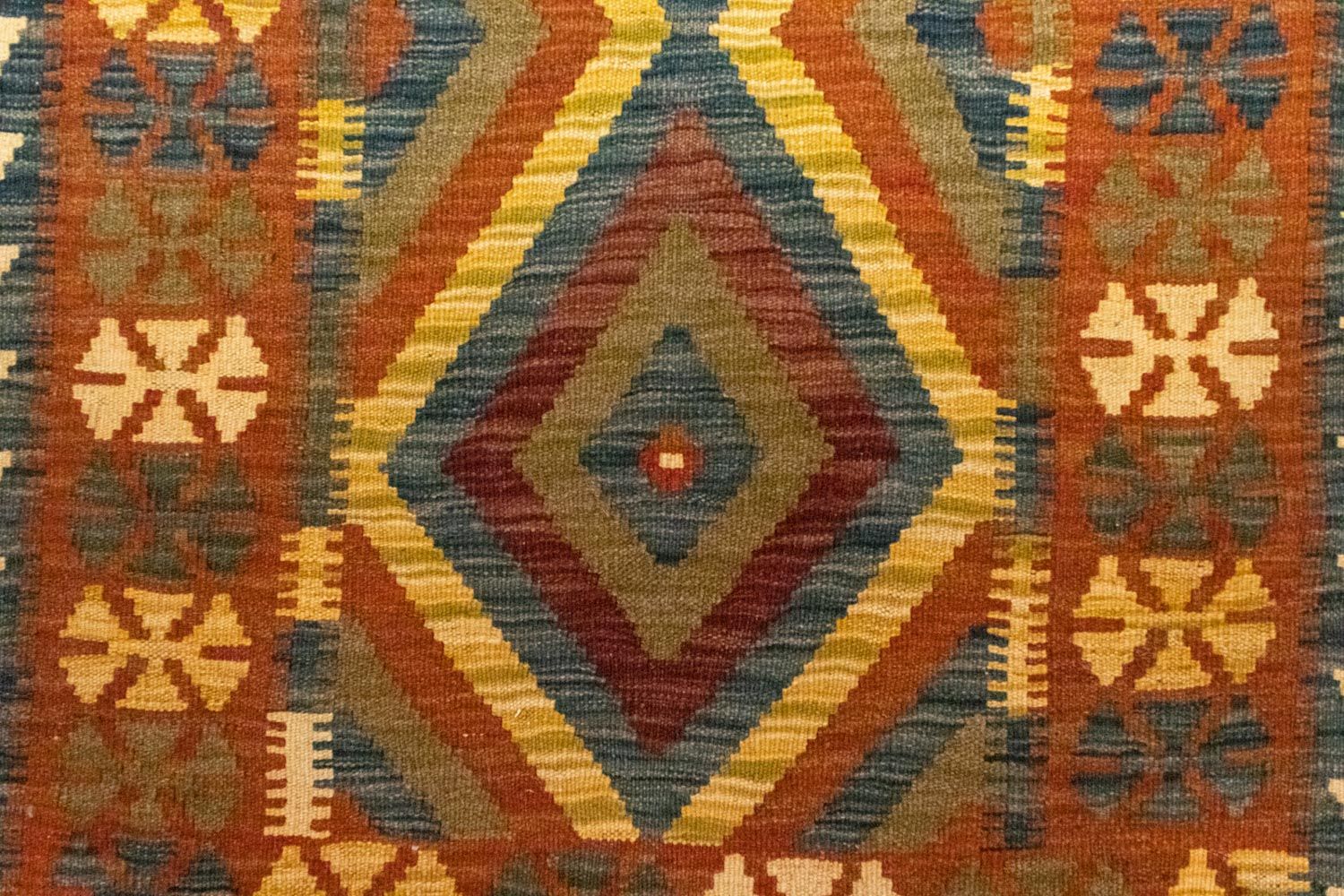 Tapis Kelim - Oriental - 127 x 83 cm - marron