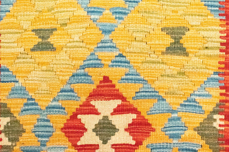 Tapis Kelim - Oriental - 131 x 82 cm - jaune