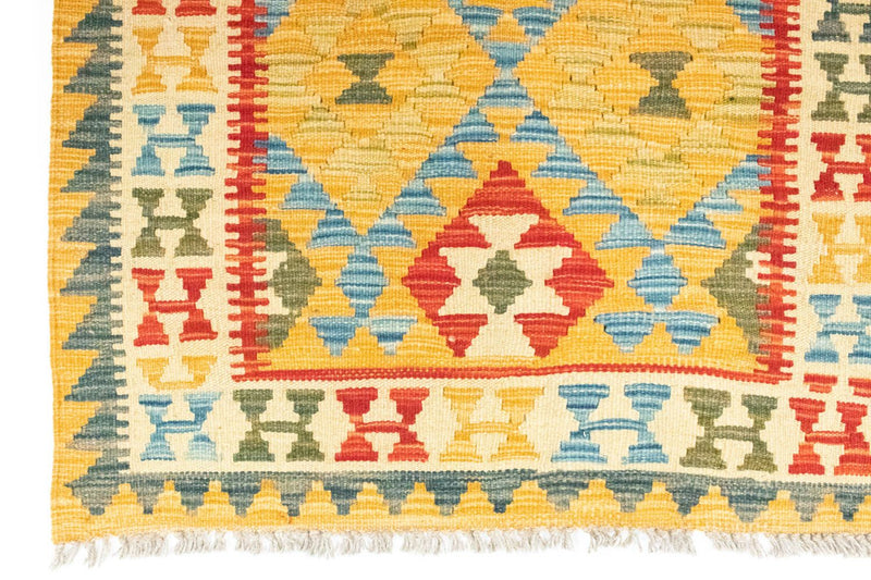 Tapis Kelim - Oriental - 131 x 82 cm - jaune