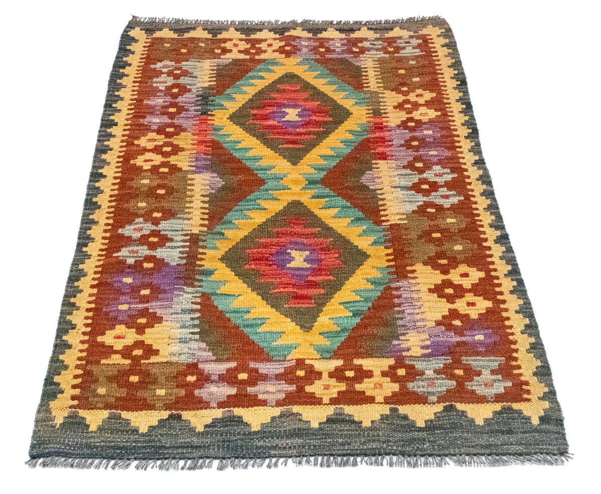 Tapis Kelim - Oriental - 123 x 80 cm - marron