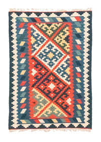 Tapis Kelim - Oriental - 121 x 83 cm - bleu
