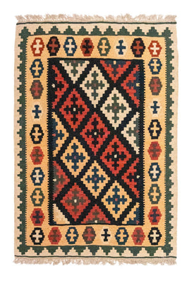 Tapis Kelim - Oriental - 128 x 87 cm - bleu