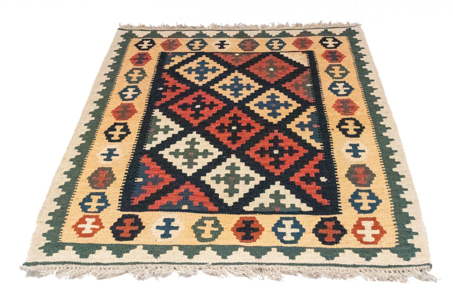 Tapis Kelim - Oriental - 128 x 87 cm - bleu