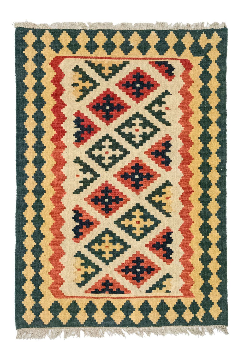 Tapis Kelim - Oriental - 125 x 86 cm - beige