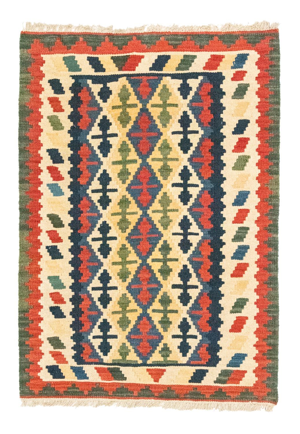 Tapis Kelim - Oriental - 123 x 86 cm - orange