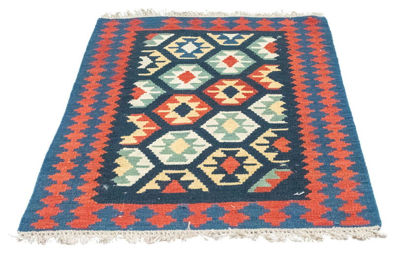 Tapis Kelim - Oriental - 122 x 82 cm - bleu