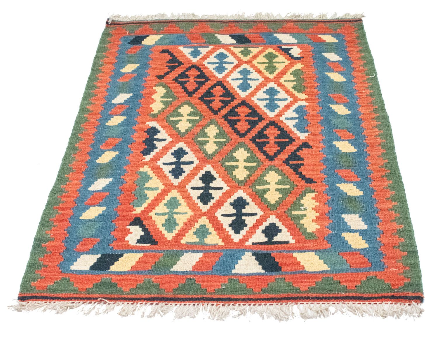 Tapis Kelim - Oriental - 126 x 83 cm - orange