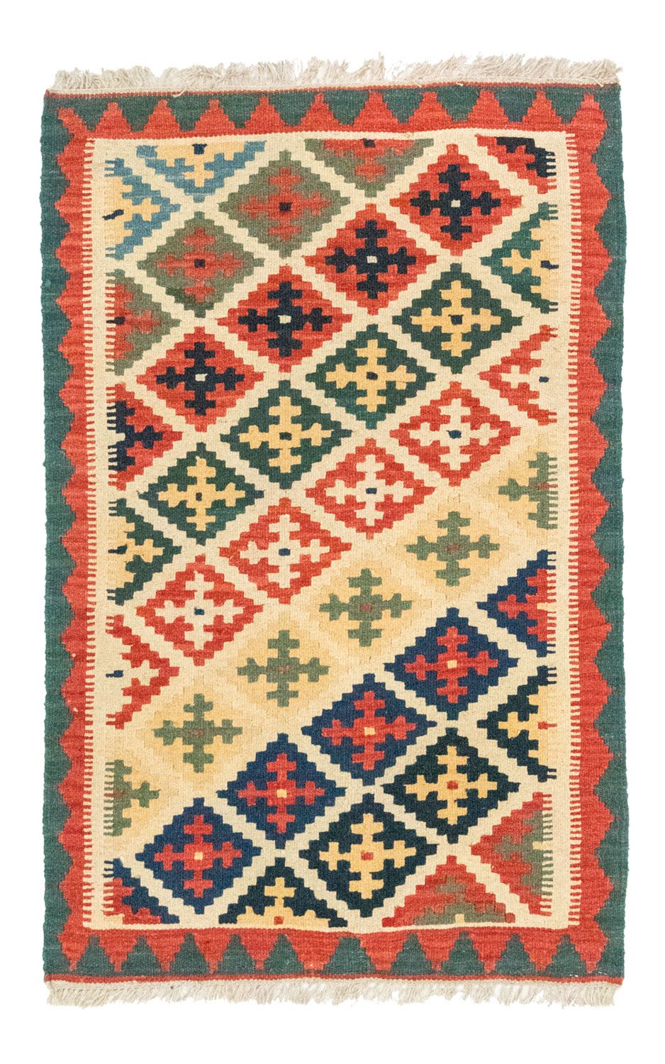 Tapis Kelim - Oriental - 127 x 80 cm - orange
