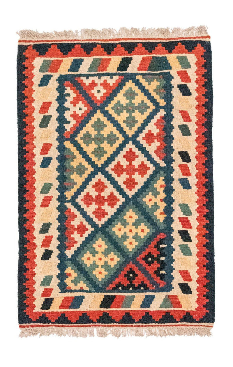 Tapis Kelim - Oriental - 126 x 83 cm - bleu