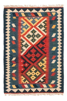 Tapis Kelim - Oriental - 121 x 81 cm - rouge