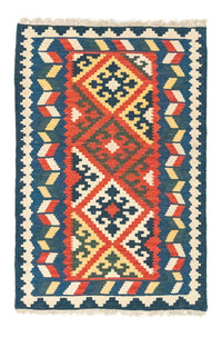 Tapis Kelim - Oriental - 122 x 80 cm - orange