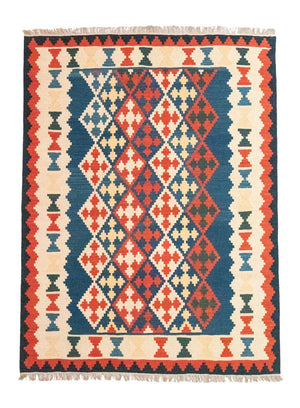 Tapis Kelim - Oriental - 240 x 185 cm - bleu