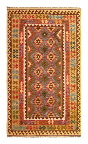 Tapis Kelim - Oriental - 256 x 151 cm - marron