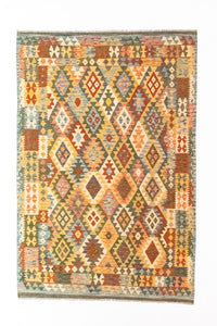 Tapis Kelim - Oriental - 296 x 197 cm - multicolore