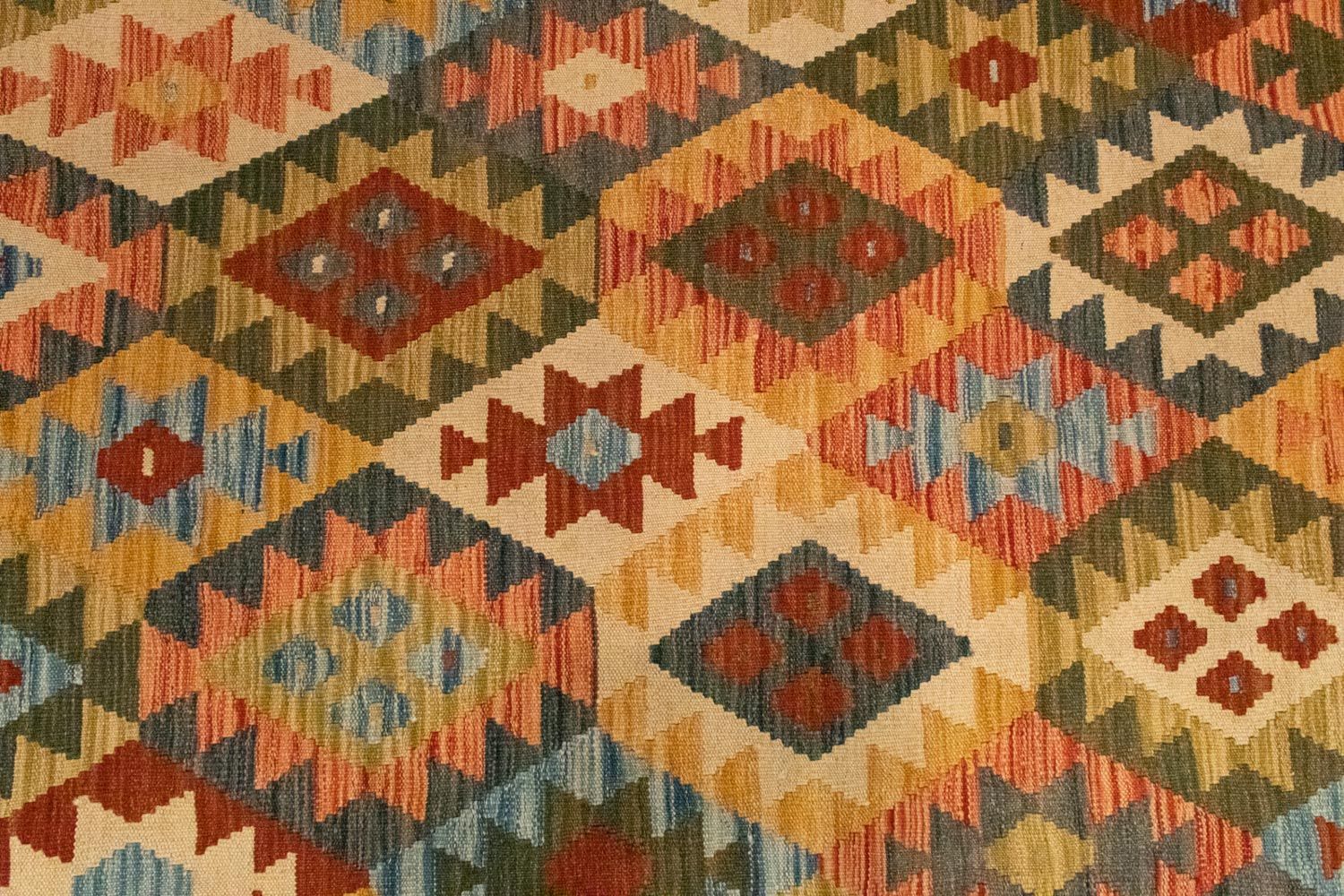 Tapis Kelim - Oriental - 296 x 197 cm - multicolore