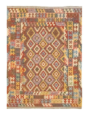 Tapis Kelim - Oriental - 300 x 207 cm - marron