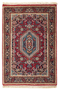 Tapis oriental - Bidjar - Indus - 90 x 60 cm - rouge foncé
