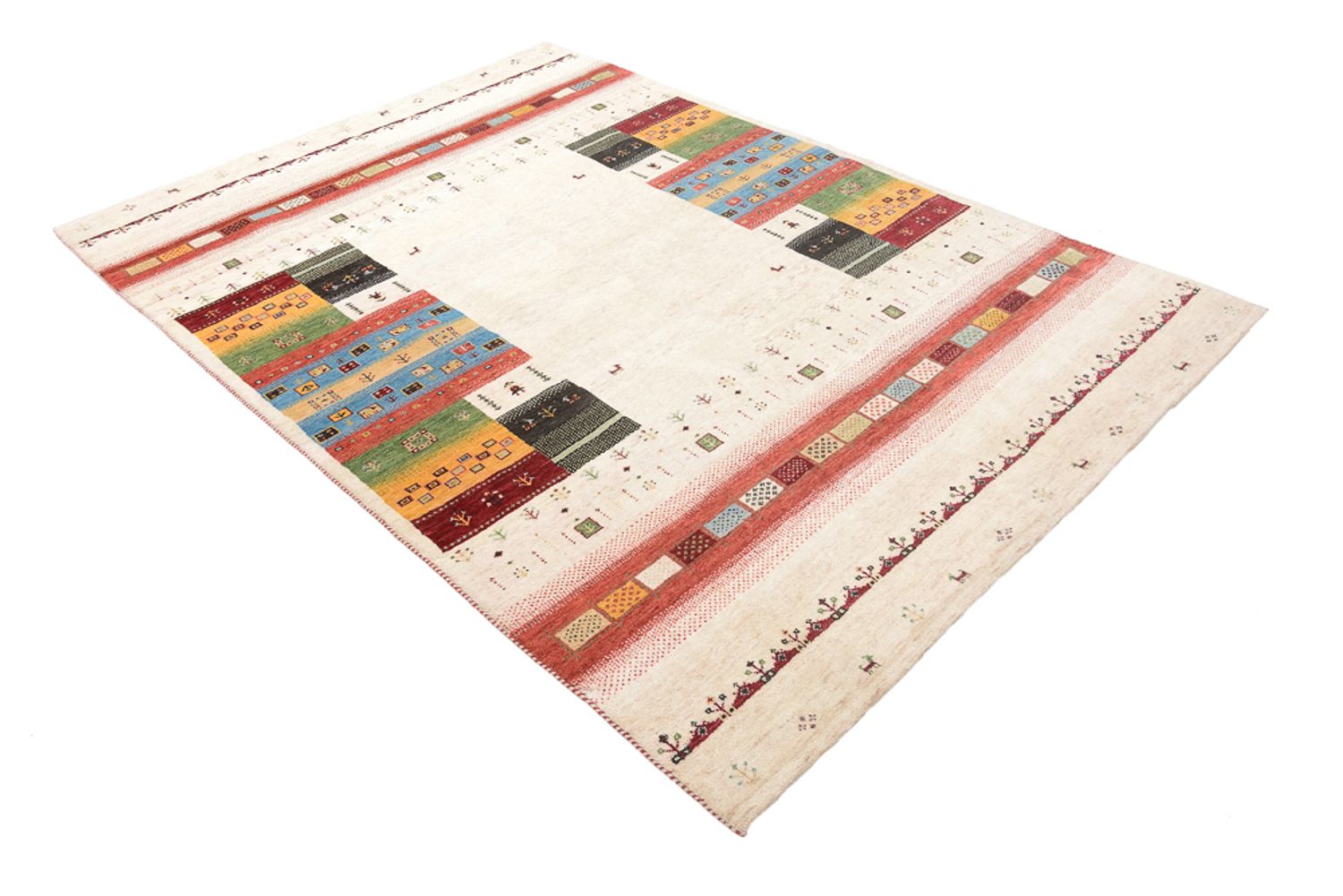 Tapis Gabbeh - Loribaft Indus - 240 x 171 cm - multicolore