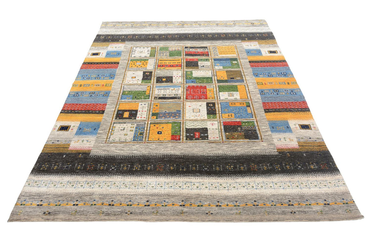 Tapis Gabbeh - Loribaft Indus - 241 x 174 cm - multicolore