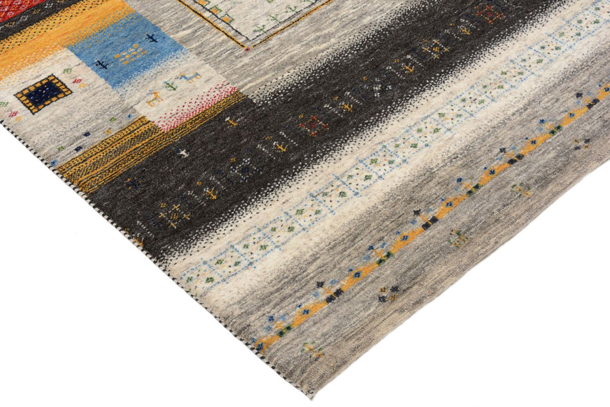 Tapis Gabbeh - Loribaft Indus - 241 x 174 cm - multicolore