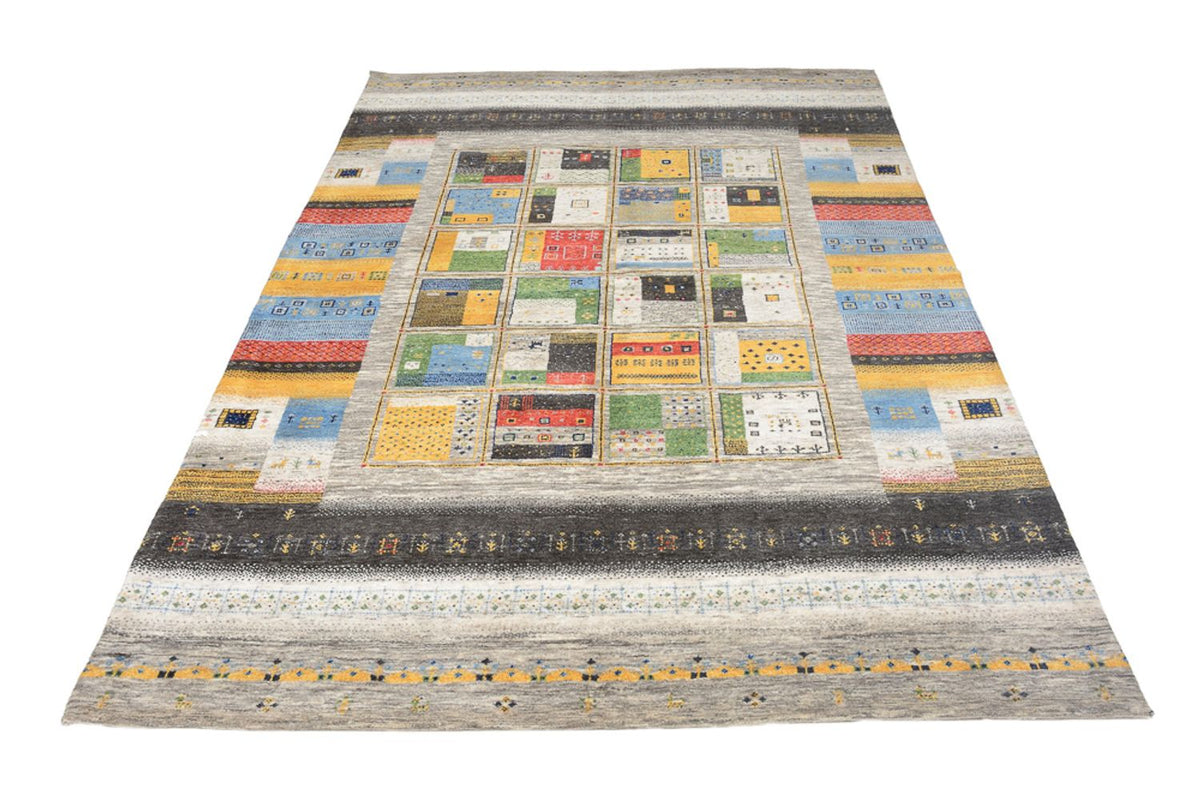 Tapis Gabbeh - Loribaft Indus - 241 x 174 cm - multicolore