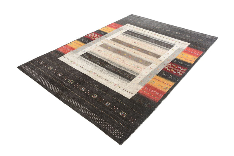Tapis Gabbeh - Loribaft Indus - 241 x 175 cm - multicolore