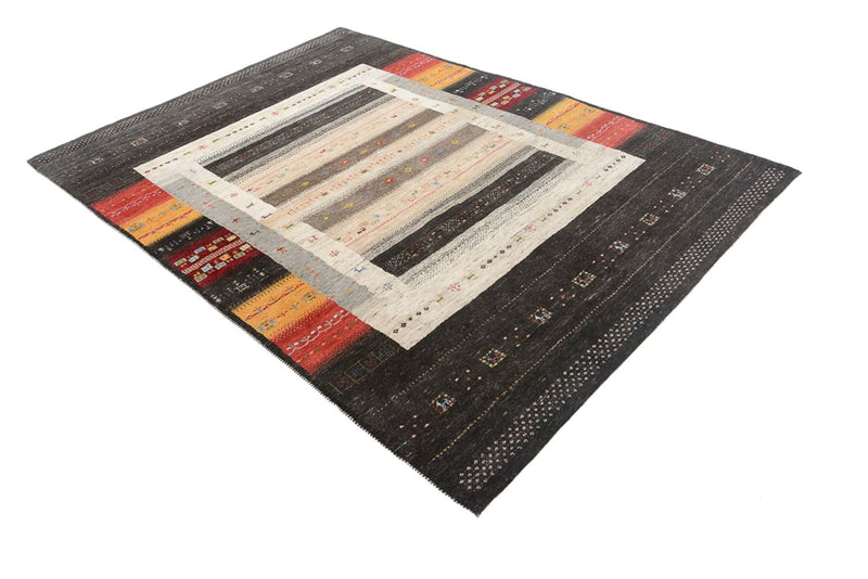 Tapis Gabbeh - Loribaft Indus - 241 x 175 cm - multicolore