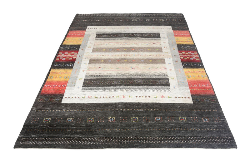 Tapis Gabbeh - Loribaft Indus - 241 x 175 cm - multicolore