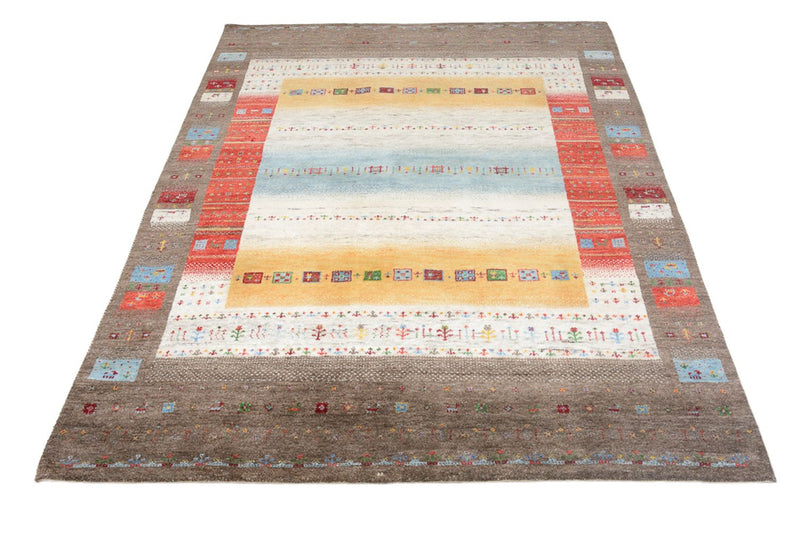 Tapis Gabbeh - Loribaft Indus - 203 x 146 cm - multicolore