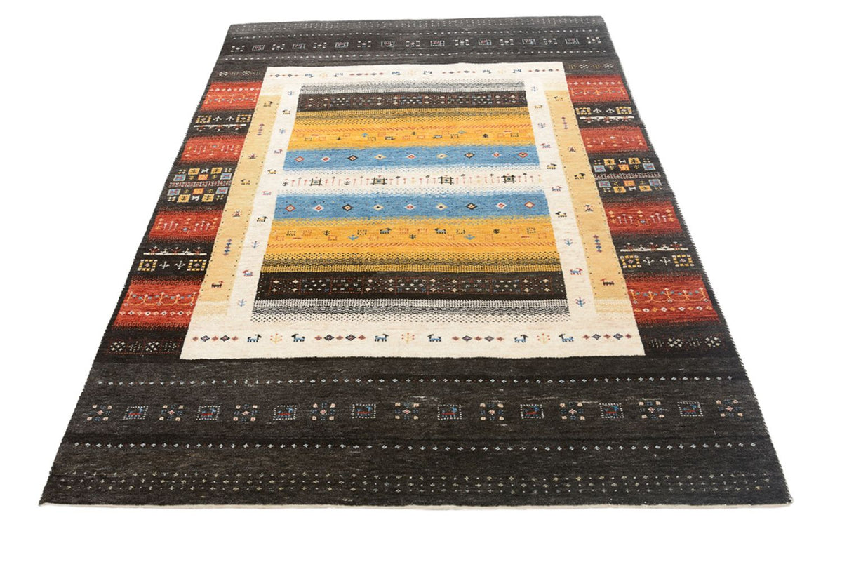 Tapis Gabbeh - Loribaft Indus - 212 x 143 cm - multicolore