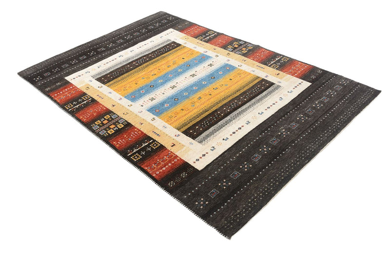 Tapis Gabbeh - Loribaft Indus - 212 x 143 cm - multicolore